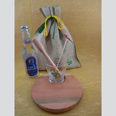 KIT CAIPIRINHA COM TÁBUA REDONDA
