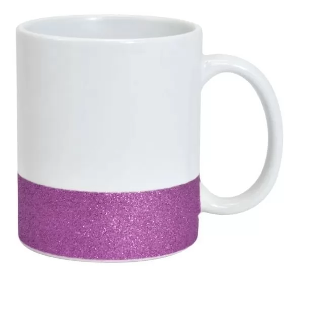 Caneca Cerâmica Base Glitter