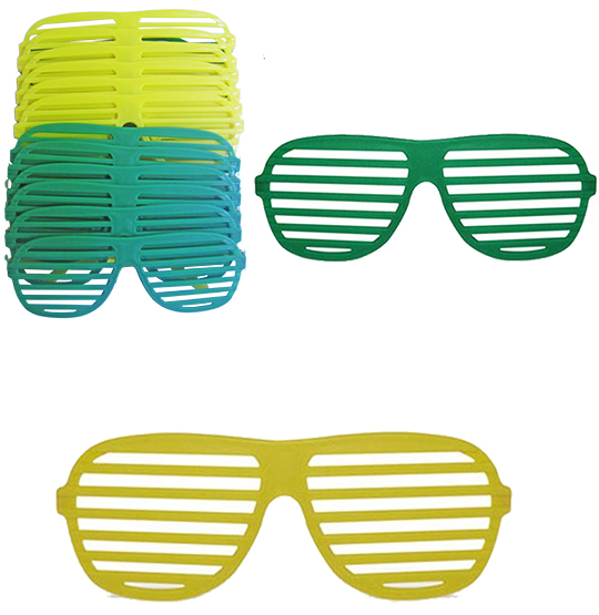 OCULOS MODELO PERSIANA DE PLASTICO COM 12 PECAS