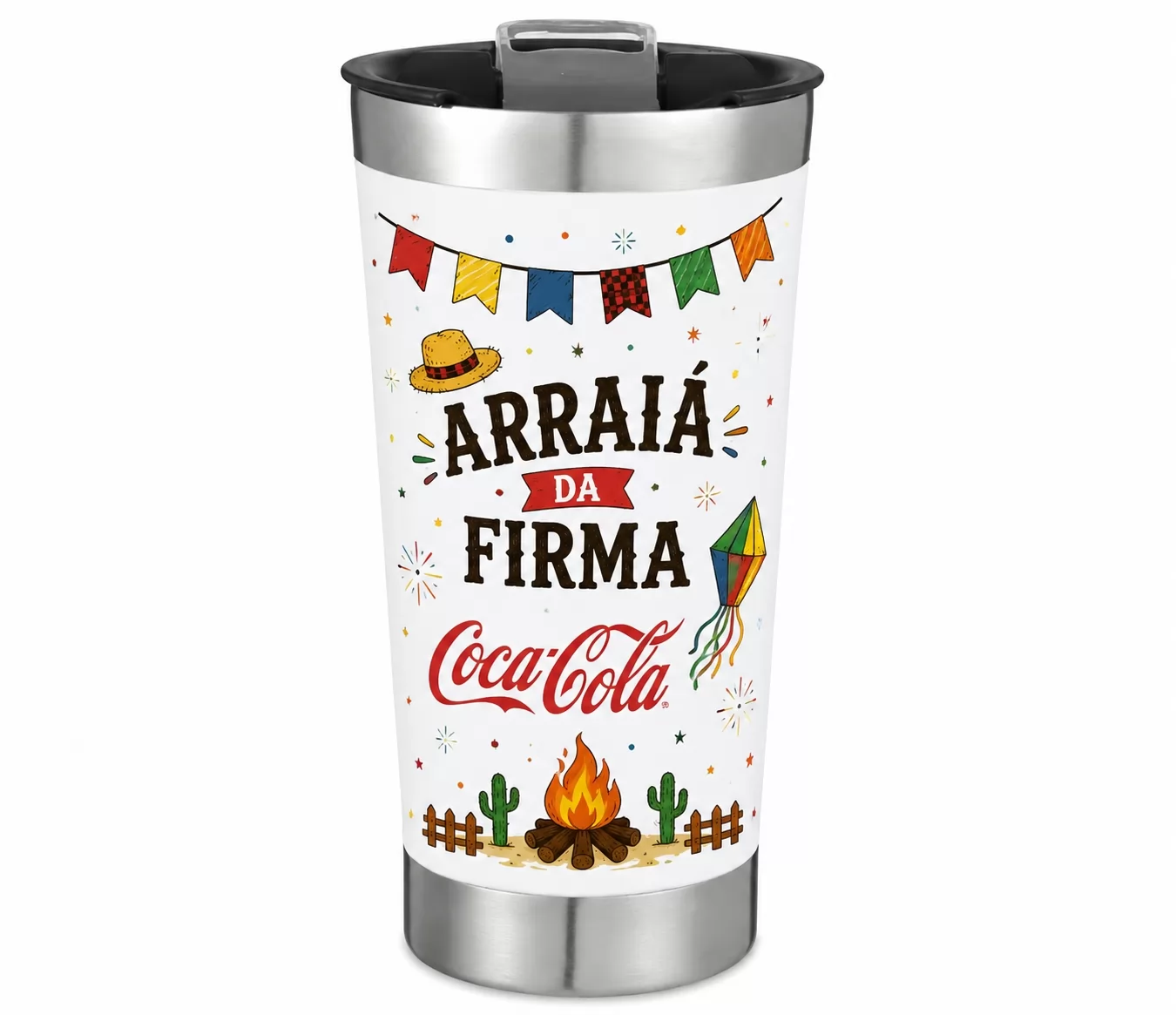 Copo térmico Festa Junina
