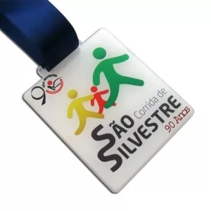 Medalha acrilico resinada