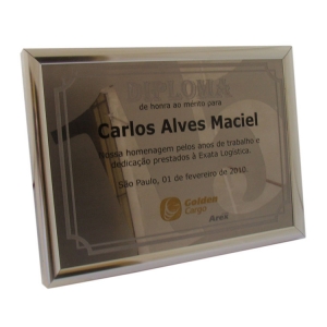 Placa Homenagem